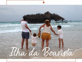 ilha da boavista com crianças